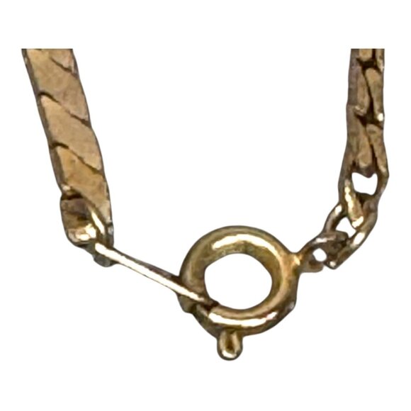 Vintage Floral Reverse Painted Pendant Necklace Gold Romantic Victorian Inspired - Picture 4 of 8